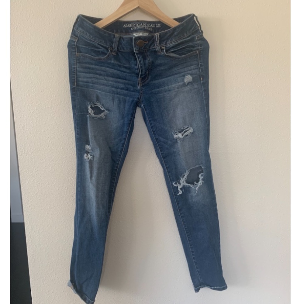 Super stretch AE ripped jeans